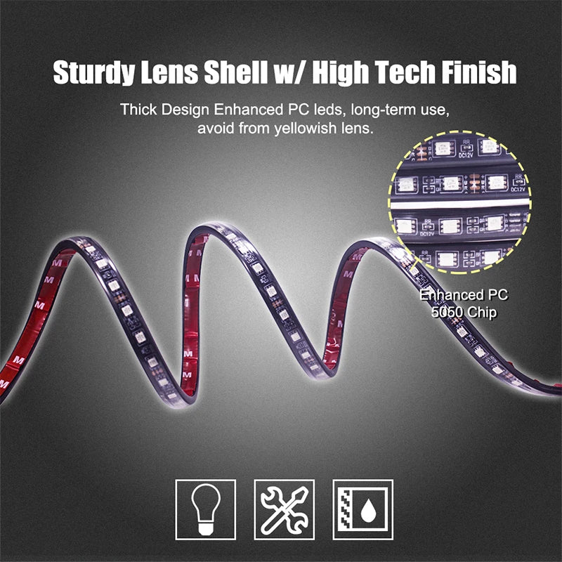 LED RGB under-glow Kit for any car.