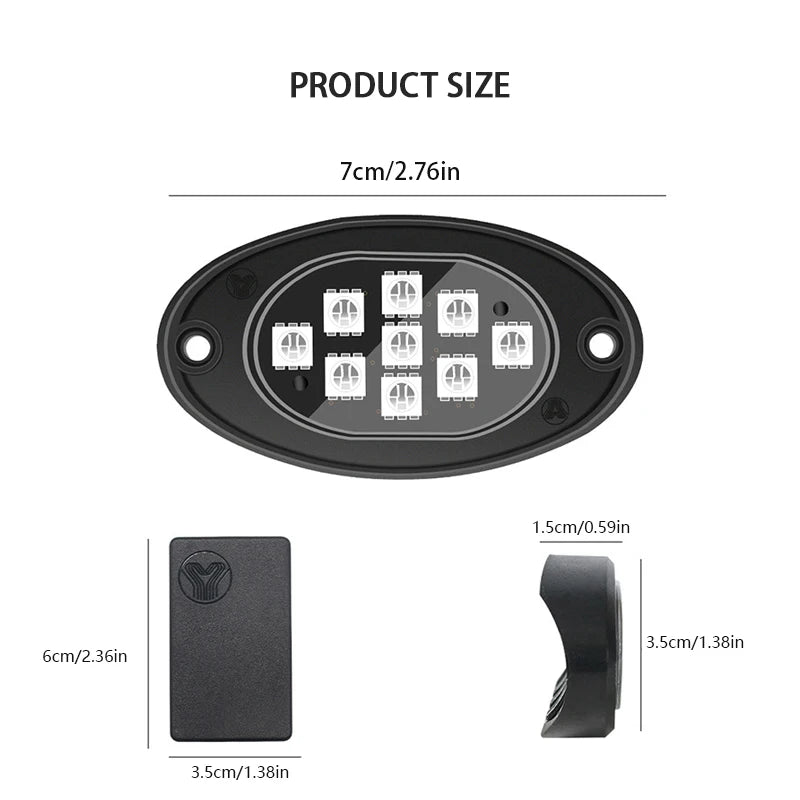 Universal RGB LED Rock Light Kit.